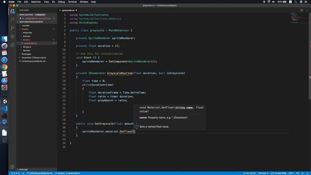 Unity Simple Sprite Grayscale Tutorial смотреть онлайн