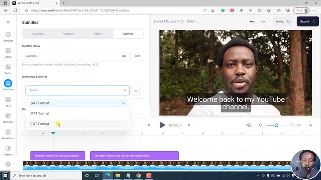 How to Quickly Download Subtitles from Veed as SRT, VTT or TXT смотреть онлайн