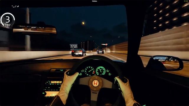 Assetto Corsa - JDM Cruise on Japanese Highway "Honda NSX" смотреть онлайн