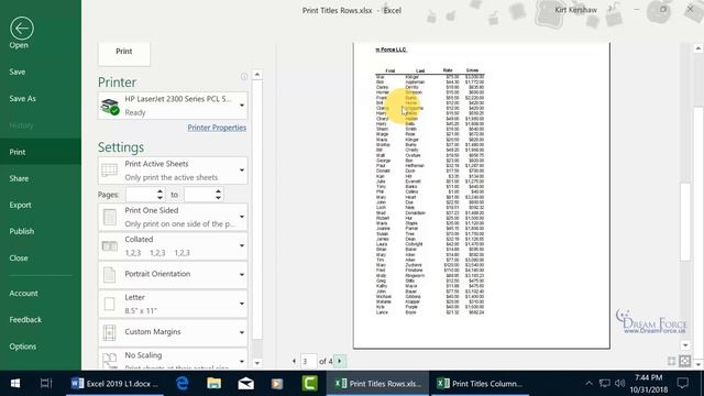 Microsoft Excel 2019 Tutorial for Beginners – How to Use Excel Part 5 смотреть онлайн