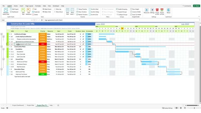 How to Enable Grouping in Gantt Excel - Collapse & Expand Tasks in Project Management смотреть онлайн