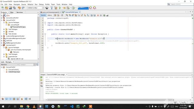 How to convert excel file to pdf file in Java (Arabic) смотреть онлайн