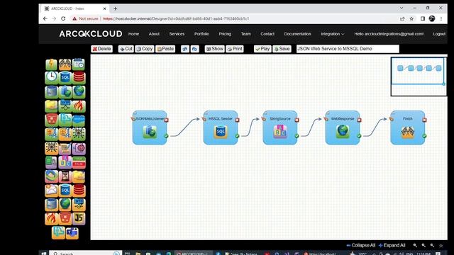 JSON Web Service to MSSQL Server DEMO смотреть онлайн
