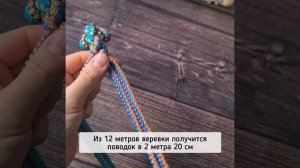 Поводок для собаки из шнура за 140р. Просто, быстро, даже дети справятся!