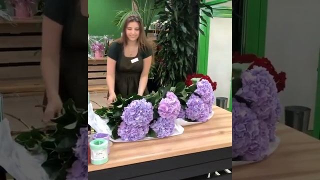 ЗАКАЗАТЬ БУКЕТ С ГОРТЕНЗИЯМИ. ДОСТАВКА ЦВЕТОВ ДНЕПР смотреть онлайн