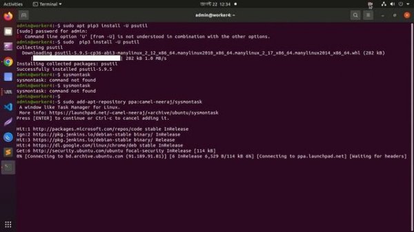 Install SysMonTask on Ubuntu A Windows style system monitor