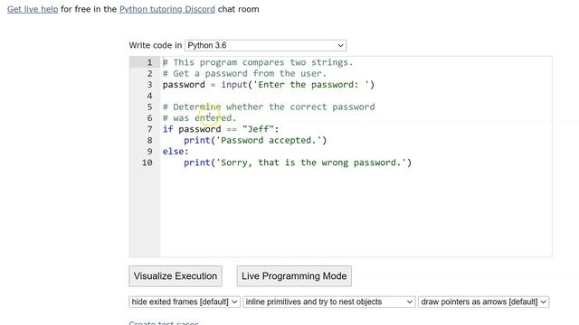 Python 3.3 Comparing Strings смотреть онлайн