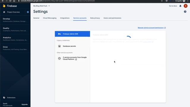 Add VAPID keys at Firebase project смотреть онлайн