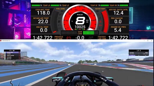F1 2020 External Telemeter RACING SIMULATOR Data logger Custom Realdash Motec Theme смотреть онлайн