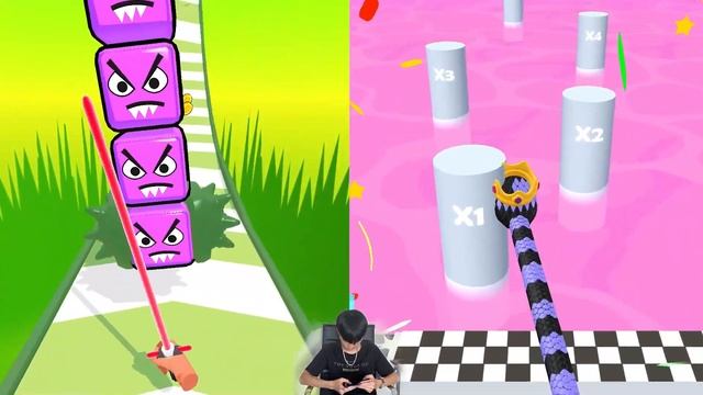 Sword Cut Run | Snake Run Race - 1⭐Gameplay Walkthrough (Freeplay)