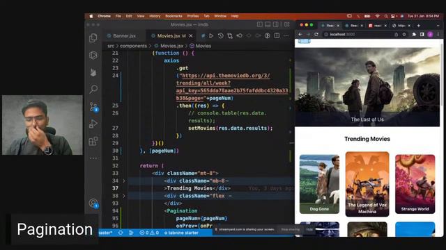 Create a IMDb Website using React | React JS Tutorial for Beginners 2023 | Code with Scaler смотреть онлайн