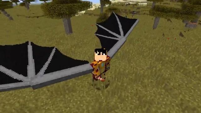 Dragon Wings Elytra Mod 1.12.2 for Minecraft смотреть онлайн