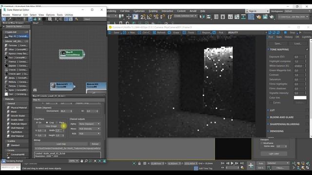 Создание стекла с пузырьками с подсветкой. 3D Max, Corona Render смотреть онлайн