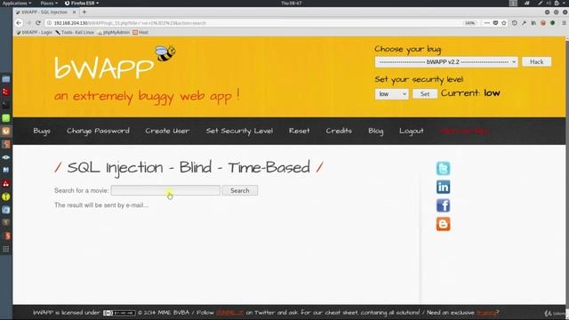 54 Time Based Blind SQL Injection смотреть онлайн