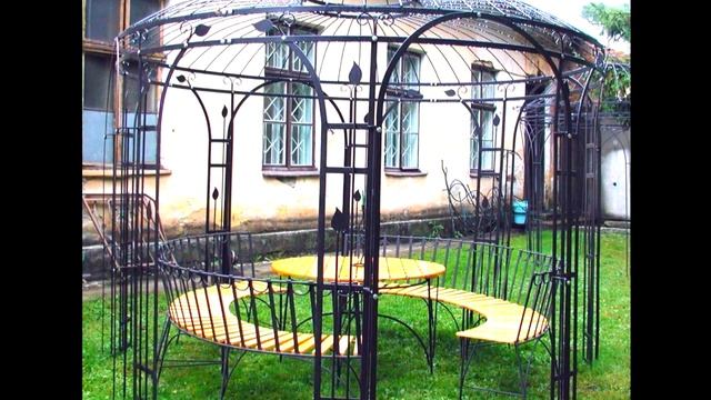 Садовая металлическая шатровая беседка шатер для дачи, конструкция, дизайн, цена, изготовление Днеп смотреть онлайн