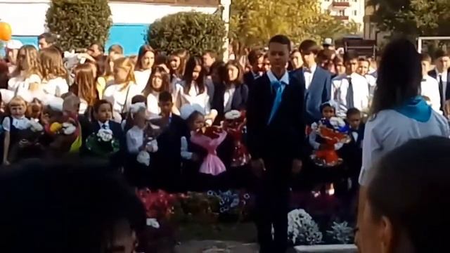 Первый звонок. 2 сентября 2017 год. Кокшетау СШ номер 16. Первый поток. смотреть онлайн