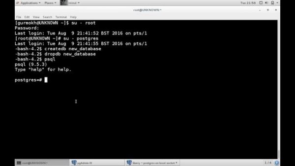 Create Database PostgreSQL