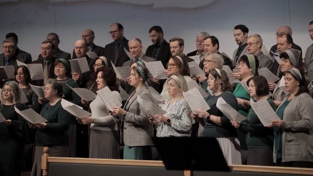 Пение «Когда печаль на сердце грузом ляжет...» — Хор «Глория» смотреть онлайн
