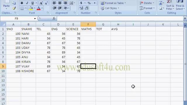 MS Office in Telugu - Data Entry in Excel смотреть онлайн