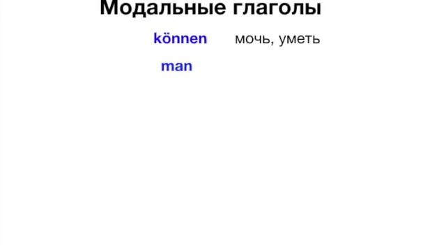 Урок грамматики: Модальные глаголы в немецком языке. können/ dürfen смотреть онлайн