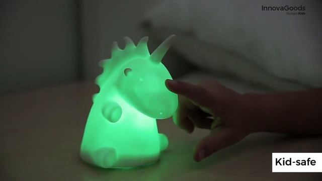 СВЕТОДИОДНЫЙ РАЗНОЦВЕТНЫЙ СВЕТИЛЬНИК ЕДИНОРОГ INNOVAGOODS смотреть онлайн