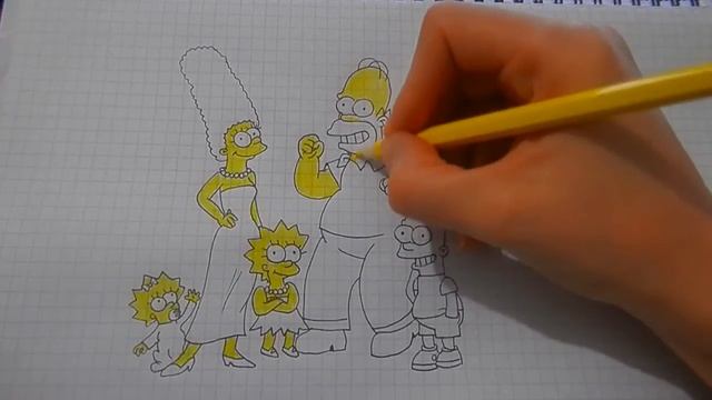 Как нарисовать СИМПСОНОВ #96 / How to draw the SIMPSONS смотреть онлайн