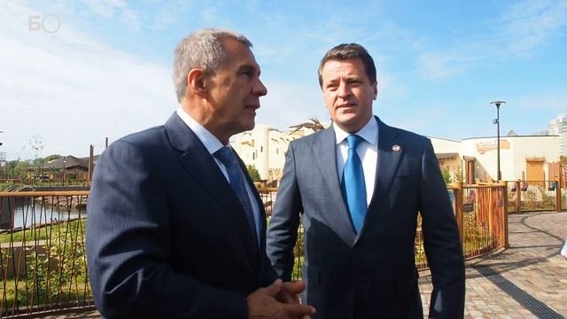 Минниханов оценил завершение строительных работ в новом зоопарке