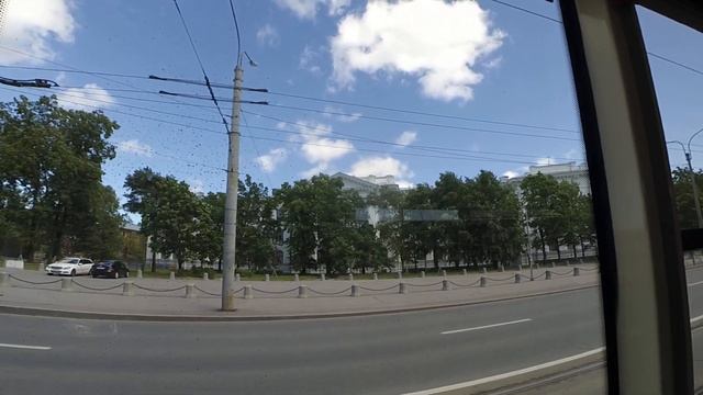 Трамвай "5217 по 55" Петербурга 12-***: 71-631 (УКВЗ) 5217 по №55 (19.06.22) смотреть онлайн