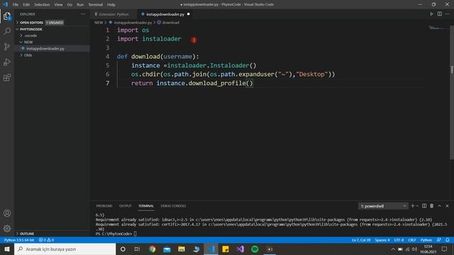 Python ile instagram uygulaması kodlama смотреть онлайн
