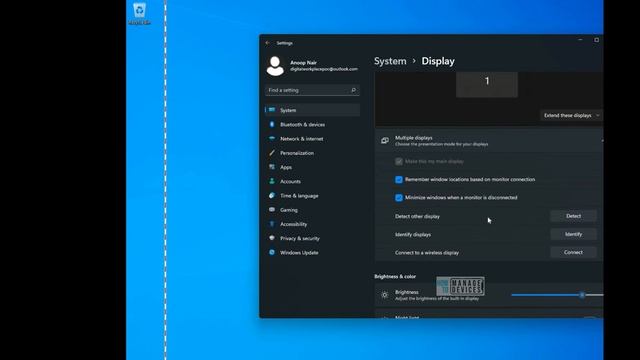 Configure Windows 11 Display Settings External Monitor смотреть онлайн