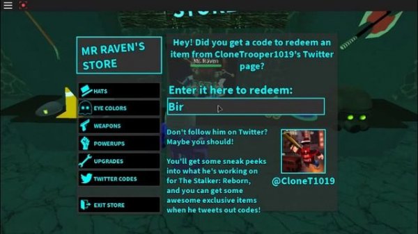 Roblox Stalker: Reborn Codes