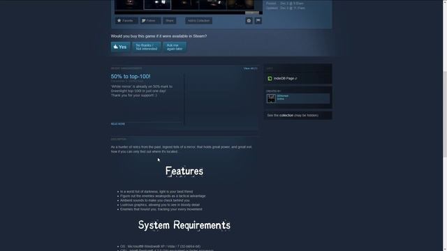 Steam Greenlight Spotlight: Horror Edition | White Mirror (giveaway over) смотреть онлайн