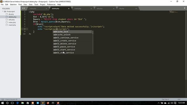 Delete data using PHP & MySql | PHP tutorials in Hindi - Part 04 смотреть онлайн