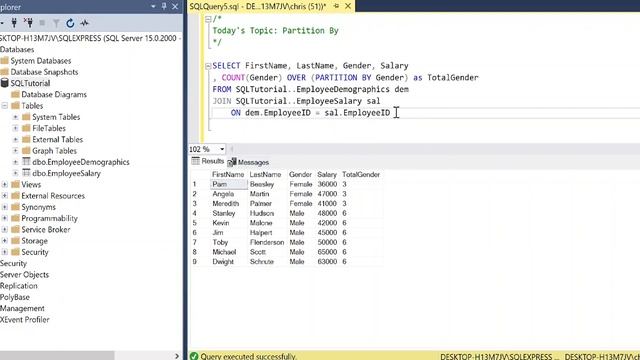 Intermediate SQL Tutorial Partition By (part 7) смотреть онлайн