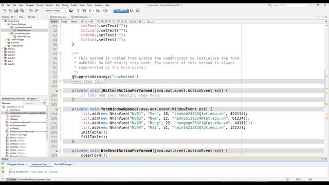 [MOB1023 - Java 2] Assignment GD1 Phần 1: Thiết kế, thêm, xoá dữ liệu form (Source Code Download) ✔ смотреть онлайн