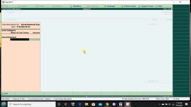 COST CENTRE & COST CATEGORY IN TALLY BY SUBRATA DEY смотреть онлайн