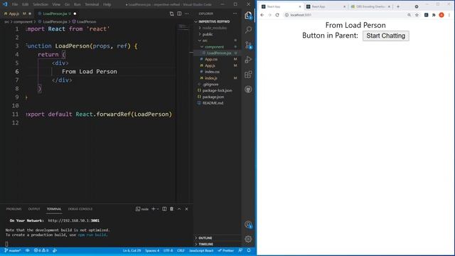 what is the use case for Ref Forwarding and useImperativeHandle hook in React.. смотреть онлайн