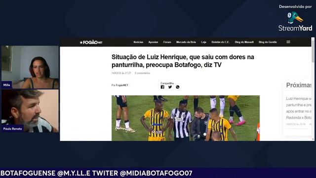 Volta Redonda 0x3 Botafogo ( Campeonato Carioca 2024) Pós jogo смотреть онлайн