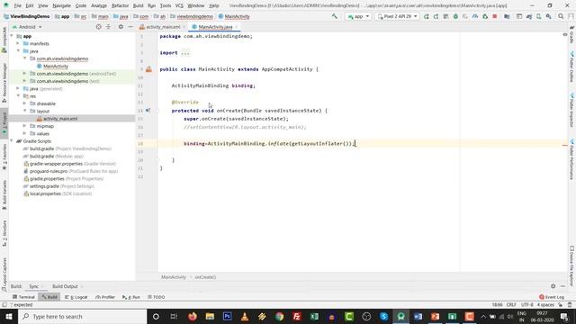View Binding to replace findViewById in AndroidX | Android Studio 3.6+ | Java | 2020 смотреть онлайн