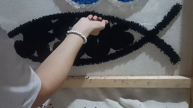TUFTING a JESUS FISH SYMBOL Rug Time Laps from Start to Finish for Beginner Guide(FHD) смотреть онлайн