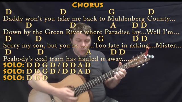 Paradise (John Prine) Guitar Cover Lesson in D with Chords/Lyrics смотреть онлайн