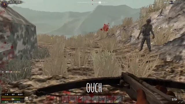 7 Days to Die | Bite marks in the bricks S1 E2 - First Base! & Campsites. смотреть онлайн