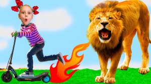 Настя и папа устроили домашний зоопарк с питомцами