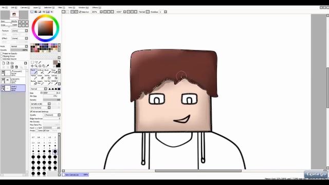Как рисовать в Paint tool SAI #2 смотреть онлайн
