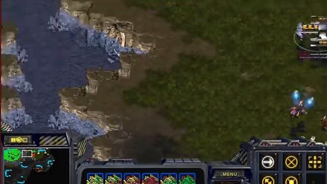 StarCraft: Brood War - 1 Terran vs 7 Protoss (vs 7 computers ) Map: Big Game Hunters смотреть онлайн