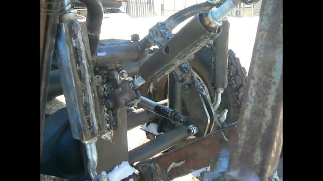 Задняя навеска на самодельный трактор переломку "КПТ-4" смотреть онлайн