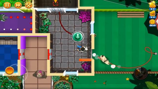 ВОРИШКА БОБ 2 часть [3] ЗЛЫЕ СОБАКИ Игровое видео про воришку Robbery Bob 2 смотреть онлайн