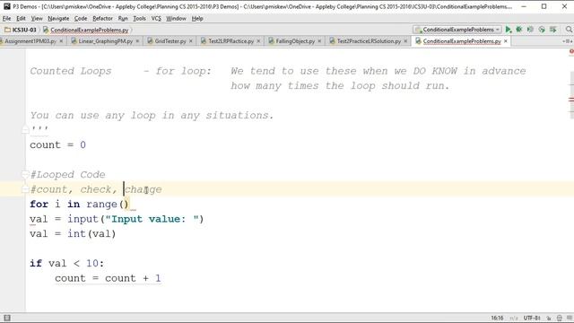 The Basics - Python 3: Conditional Statements Example Extension (Loop Optimization) смотреть онлайн