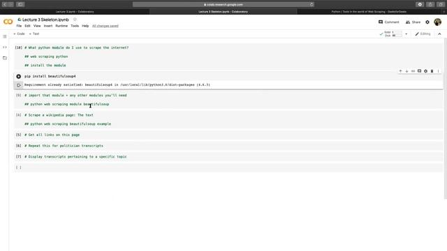 Lecture 3 - Web Scraping using Python смотреть онлайн