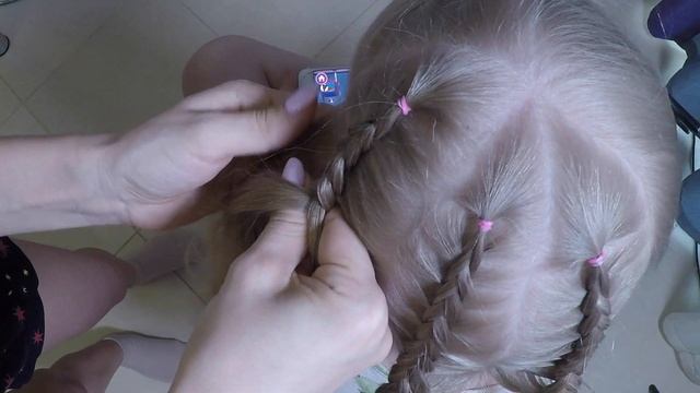 Необычная Прическа с косами на длинные волосы смотреть онлайн